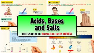 Acids Bases and Salts Class 10  One Shot Full Chapter in Animation  Class 10 Science Chapter 2 [upl. by Ninette]