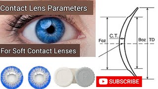 Trial Contact Lens Parameters for Soft Contact Lenses [upl. by Eel]