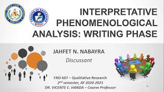 Nabayra  Interpretative Phenomenological Analysis [upl. by Amice]