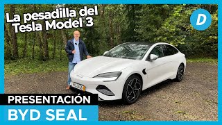 Prueba BYD SEAL 2023 directo a por el Tesla Model 3  Review en español  Diariomotor [upl. by Enogitna]