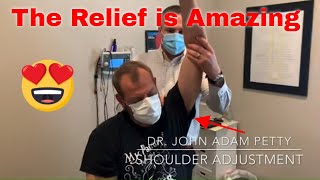 Rotator Cuff SHOULDER Pain Chiropractic Adjustment amp Trigger Point Therapy [upl. by Varrian]