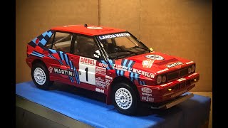 Lancia Delta Integrale HF 16v Sanremo Rally 1989 Scala 124 Kit Hasegawa [upl. by Lamak]