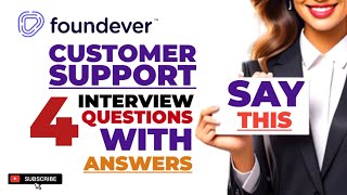 Foundever four customer support interview question and answers [upl. by Aloap]