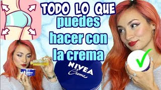 INCREIBLES USOS DE LA CREMA NIVEA 🍑 PARA LA BELLEZA DE TODO EL CUERPO [upl. by Boiney273]