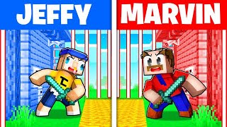 Jeffy vs Marvin SECURITY HOUSE In Minecraft [upl. by Manuela767]