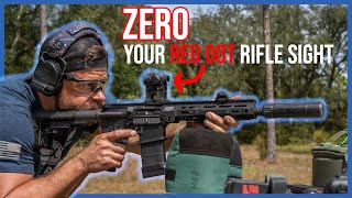 How to Zero a Red Dot Sight on a Rifle The Easy Way [upl. by Jeffry]