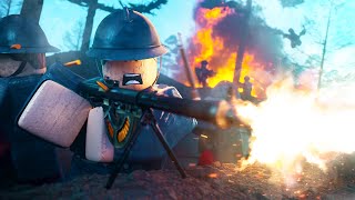 160 Players Simulate a WW1 ROBLOX WAR in Roblox Entrenched [upl. by Amaj]