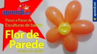 Como fazer uma flor com balões  Parede [upl. by Dyane377]