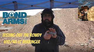 Range Review 2021 2 Shot Bond Arms Rowdy 41045LC 3inch Derringer [upl. by Lynn92]