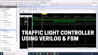 Traffic Light Controller with Verilog Code and FSM on Xilinx Vivado [upl. by Lyon]