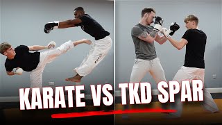 Karate vs Taekwondo SPARRING [upl. by Grace120]