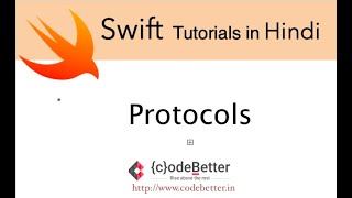 Swift Programming Tutorials In Hindi  Protocols Syntax and Examples [upl. by Hairehcaz]