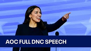 2024 DNC AOC full speech at Democratic National Convention  KTVU [upl. by Odracir358]