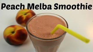 Peach Melba Smoothie  Pfirsich Melba Smoothie  Sooo Good [upl. by Blumenthal999]