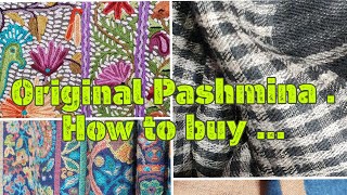 Pashmina Shawl  How to find genuine Kashmiri Pashmina [upl. by Labotsirhc]