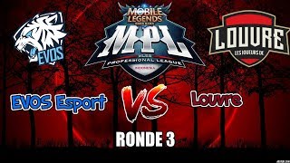 EVOS Esport Vs Louvre Ronde 3  EVOS VS Lvr Grand Final MPL  ID Hari Pertama [upl. by Ileane]