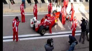 Fernando Alonso en Ferrari en Cheste [upl. by Grand935]