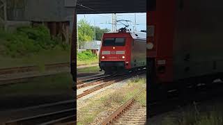 BR 101 018 als Rangierfahrt im Eberswalder Hbf [upl. by Yeniffit376]