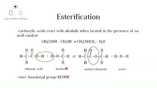 Carboxylic Acids and Esterification GCSE IB SL and A level Chemistry [upl. by Perloff]