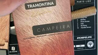 TRAMONTINA knives from Brazil Campeira and Verttice [upl. by Ieluuk371]