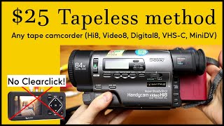 Make your camcorder tapeless on a budget Hi8 Video8 Digital8 VHSC [upl. by Laehplar]