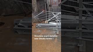 Structura scării metalice este zincata termic [upl. by Deering]