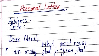 personal letterWrite a letter to your friend congratulating him on his success in the examination [upl. by Derian]