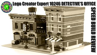 Lego Creator Expert 10246 DETECTIVES OFFICE Unboxing amp Speed Build Review  ALEXSPLANET [upl. by Ariajaj]