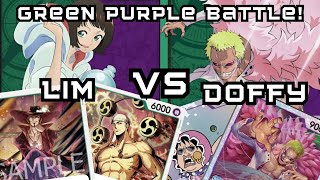 Rim OP Green Purple Lim 緑紫リム VS Green Purple Doflamingo 緑紫ドフラ  OP10  OPTCG  StreetfoodKingsPH [upl. by Sivlek764]