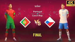 FIFA 23  Portugal vs Czech Republic  Ronaldo vs Schick  FIFA World Cup Final Match 4K60 [upl. by Iago]