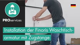 Installation der Finoris Waschtischarmatur mit Zugstange [upl. by Nlocnil475]