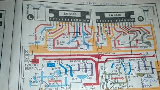 4440 IC stereo pcb layout with bass treble  4440 IC Amplifier [upl. by Landmeier386]