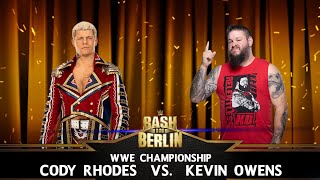 WWE Bash In Berlin 2024 Cody Rhodes vs Kevin Owens  Hell In a Cell  Extreme Stunts  wwe2k23 [upl. by Housen]