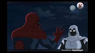 Ultimate SpiderMan SpiderMan invites Moon Knight amp the Becks to Christmas dinner ending scene [upl. by Grewitz340]