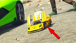 Funny gta 5 Radio control Mod Test de mini coches rc  Grand Theft Auto v Pc Mods Modo Historia [upl. by Akenihs]