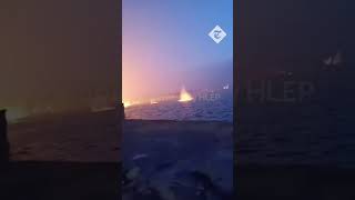 Huge explosion as Russian missile hits dam in Ukraine [upl. by Elburt372]