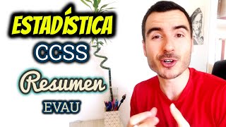 ESTADÍSTICA CCSS NO TE LA DEJES 📗 RESUMEN SELECTIVIDAD [upl. by Cynar]