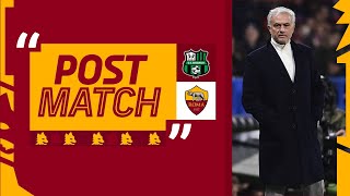 “È stata la vittoria dei giocatori”  JOSÉ MOURINHO AL TERMINE DI SASSUOLOROMA [upl. by Auvil]