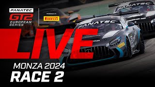 LIVE  Race 2  Monza  2024 Fanatec GT2 Europe ENGLISH [upl. by Martica]