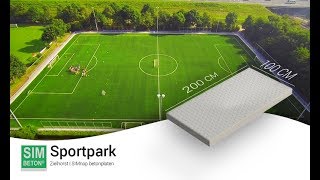 SIMnop betonplaten voor Sportpark Zielhorst  SIMbeton [upl. by Amolap]