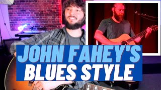 Sunflower River Blues Guitar Lesson and Reaction  John Fahey Guitar Lesson [upl. by Yardley]