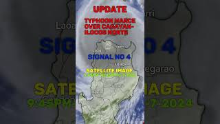 Update Typhoon Marce Landfall CagayanIlocos Norte Signal No 4 shorts asmr [upl. by Hardin]