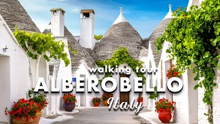 ALBEROBELLO 4K 🇮🇹 BEAUTIFUL VILLAGE IN ITALY 🇮🇹 WALKING TOUR 4K [upl. by Tammie]