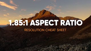 1851 Aspect Ratio Cheat Sheet Standard Widescreen [upl. by Mesics]