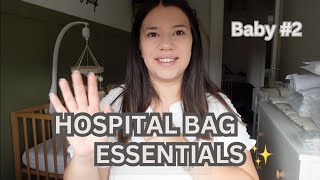 What’s in my hospital bag second time mum UK 2024  mum and baby hospital bag [upl. by Barnes]