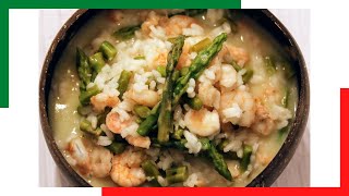 RISOTTO con Espárragos y Gambas ✅ [upl. by Tala]