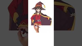 Menggambar karakter anime girl Megumin Konosuba ZArt Channel [upl. by Eleda42]