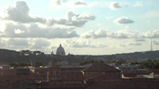 RomaVista panoramica dall Aventino  Romepanoramic view from Aventine Hill [upl. by Otilrac445]