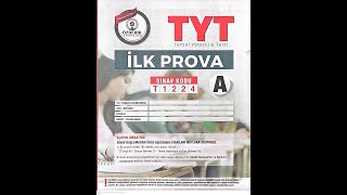 ÖZDEBİR İLK PROVA TYT DENEME SINAVI SORU ÇÖZÜMLERİ 25092024 [upl. by Naux]