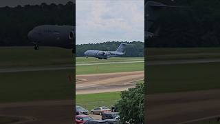 Boeing C17 Globemaster Landing boeing planespotting aircraft jet militaryaircraft [upl. by Sirapal]